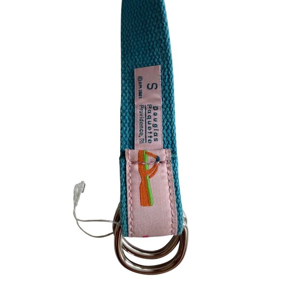 DOUGLAS PAQUETTE Providence RI Shoe Print Pattern Belt Size Small - Picture 5 of 7